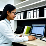 Modern Law Office Scene**

"A brightly lit, modern law office in Kuala Lumpur. A professional lawyer, fully clothed in a modest baju kurung, is using a computer with legal software displayed on the screen. Bookshelves filled with legal texts line the walls. The atmosphere is clean, efficient, and high-tech. Perfect anatomy, correct proportions, natural pose, well-formed hands.  Safe for work, appropriate content, fully clothed, professional, family-friendly, high quality."

**