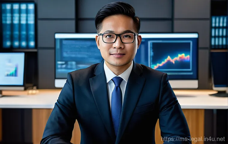 법률 자문가의 경력과 연봉 상관관계 - **Prompt:** A young, determined Malaysian legal trainee in a contemporary, slightly cluttered office...