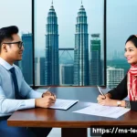 법률 자문가의 법적 절차 설명 - **Image Prompt 1: Property Legal Advice for First-Time Homebuyers in Malaysia**
"A professional ...