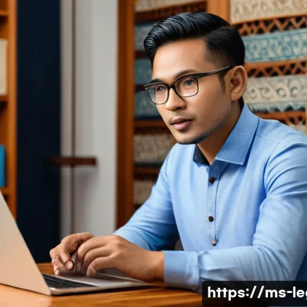 법률 자문가의 클라이언트 대응법 - A professional legal consultant in a modern Malaysian office setting, attentively listening to a div...