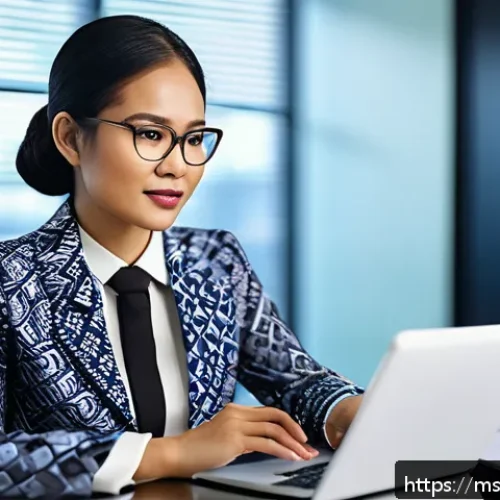 법률 자문가의 직무 환경 분석 - A professional Malaysian legal advisor in a modern office setting, dressed in formal business attire...